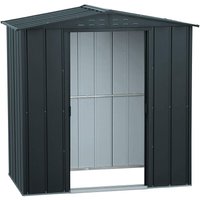 Duramax - caseta cobertizo metal jardin top shed 6X4 gris