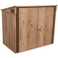 Duramax - Guarda Cubos De Basura Para Guardar Cubos Color Marron Imitacion Madera