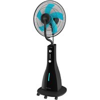 Cecotec - Ventilador Nebulizador de Agua con Temporizador EnergySilence 590 Freshessence. 90 w, 5 Aspas 40 cm de Diámetro, Oscilante, 3 Velocidades,