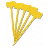 x10 Etiquetas Amarillas Identificaci�n de Plantas. 17 Cm