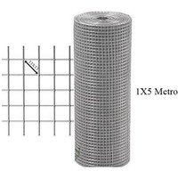 Mugar - Mini rollo malla electrosoldada 13x13 mm de luz,0.9 mm diámetro de alambre por 5 metros.