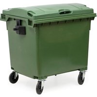Todocontenedor - Contenedor de basura verde 1000 litros con 4 ruedas