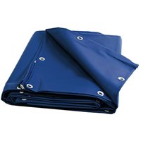 Lona para Techos 2x3 m Azul - 10 años de calidad Tecplast 680TO - Lona Impermeable para Carpinteros - Hecha en Francia