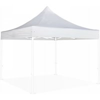 Oviala - Techo de carpa plegable 4x4 m 520g/m² - Blanco