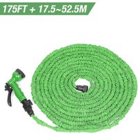 Manguera de jardín Extensible 175FT con 7 Funciones de Riego Verde