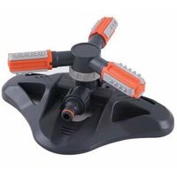 Minkurow - Aspersor De Césped, Rociador De Jardín Automático Giratorio De 360 Grados, Sistema De Riego Por Aspersión De Agua Para Césped, Plantas,