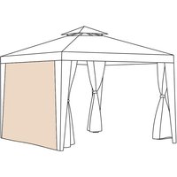 Gardenista Cortinas de Exterior para Gazebo con Ojales, Cortinas Resistentes al Agua y al Viento para Balcón de Jardín, Proteccion Solar y Duradera