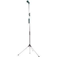 Ducha de exterior/jardín 2 en 1 - Lanza de rociado telescópica desmontable - Altura ajustable 147 - 190 cm y cabezal de ducha ajustable 180° - Vonroc