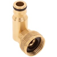 Adaptador de grifo en codo de latón con rosca hembra de 3/4 pulgadas - Prixprime