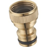 Aroz - Conector Boquilla de Grifo para Riego Automático de Latón Hembra (1/2)