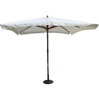 Concept-usine - Parasol de madera de 3x3 m crudo palawan - Crudo