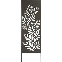 Celosía metálica decorativa para plantar ATHEA - 0,33 x 1,20 m - Marrón Nortene