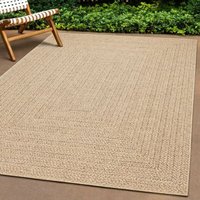 Alfombra con aspecto de yute interior y exterior rectangular 80x150 cm BHT20199 MaisonChic