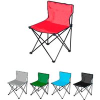 Silla plegable de Camping Ligera Silla de exterior ideal para Acampada, Picnic o Pesca Sin reposabrazos