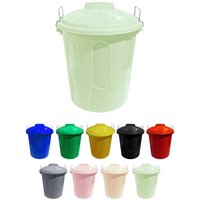 Jardin202 - Cubo Basura de plástico con Tapadera Cubo almacenaje y reciclar