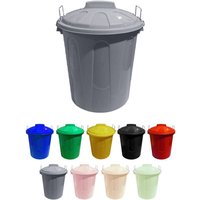 Jardin202 - Cubo Basura de plástico con Tapadera Cubo almacenaje y reciclar