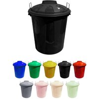 Jardin202 - Cubo Basura de plástico con Tapadera Cubo almacenaje y reciclar