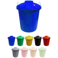 Jardin202 - Cubo Basura de plástico con Tapadera Cubo almacenaje y reciclar