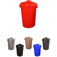 Jardin202 - Cubo Basura Diseño Moderno de plástico con Tapadera Cubo resistente almacenaje y reciclar