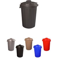 Jardin202 - Cubo Basura Diseño Moderno de plástico con Tapadera Cubo resistente almacenaje y reciclar
