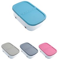 Jardin202 - Cajas de Almacenaje Transparente – Cajas Organizadoras de Plástico con Tapa y Ruedas
