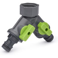 Aroz - Conexión de Pico de Grifo de Riego Hembra (3/4) Selector de 2 Salidas Conexión Automática