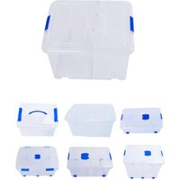 Jardin202 - Cajas de Almacenaje Transparentes – Cajas Organizadoras de Plástico con Tapa