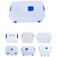 Jardin202 - Cajas de Almacenaje Transparentes – Cajas Organizadoras de Plástico con Tapa