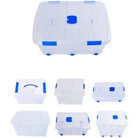 Jardin202 - Cajas de Almacenaje Transparentes – Cajas Organizadoras de Plástico con Tapa
