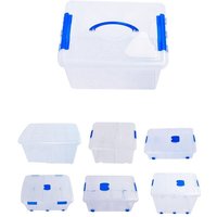 Jardin202 - Cajas de Almacenaje Transparentes – Cajas Organizadoras de Plástico con Tapa