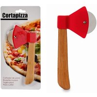 ARTEREGAL cortapizza bambu hacha blister , Cortapizza bambú hachaFabricado en plástico, bambú y acero inoxidableOriginalFácil usoMedidas: 21 x 10,5 x
