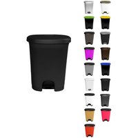 Jardin202 - Cubo basura plástico moderno Apertura con pedal Cubo reciclar
