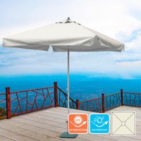 Elios Parasols - Parasol Cuadrado Mástil Central Aluminio Bar Hotel 2x2 Plutone Styles: con volante - 4.2