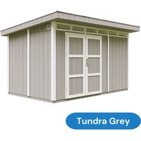 Caseta para jardín paneles a base de madera lp SmartSide 8,7 m² con suelo y baldosas bituminosas- Cobertizo exterior L161xA294xA239 cm- Casetas para