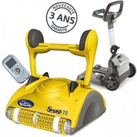 Maytronics Dolphin - Fondo, paredes y línea de agua del robot de piscina eléctrico con control remoto y carro - swash tc - dolphin -