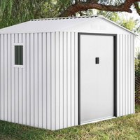 Catral - caseta metalica mallorca blanca high door 2.78X2.11X1.94 m