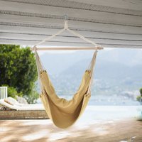 Casa.pro Hamaca xxl (100 x 100 cm) (crema) silla colgante sillón colgante - beige