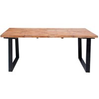 Signes Grimalt - Mesa De Comer Muebles Mesa Mueble Auxiliar Marrón 100x200x81cm 22918 - Marrón