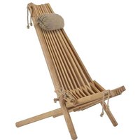 Ecofurn - Silla de madera Ecochair (cojín incluido) Roble