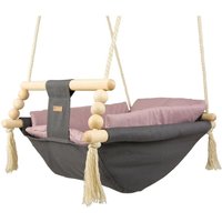 Columpio para cuna - 20 kg como máximo - gris, rosa claro