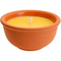 Citronella - Vela Citronela Antimosquitos con Recipiente de Barro Medidas: Ø13x6,5cm Euro/Uni