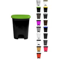 Jardin202 - Cubo basura plástico moderno Apertura con pedal Cubo reciclar