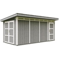 Caseta Jardin Exterior paneles a base de Madera lp SmartSide 8.52 + 2.95 m² con Suelo y Baldosas Bituminosas - Cobertizo Jardin Exterior
