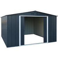 Duramax - caseta jardín - eco alcoy 10X12 - Metal - color gris antracita