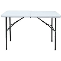 Mesa resina rectangular plegable 122x60xh74 cm -