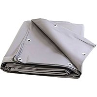 Lona para Techos 2x3 m Gris - 10 años de calidad Tecplast 680TO - Lona Impermeable para Carpinteros - Hecha en Francia