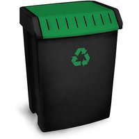 Plasticos Ta-tay - contenedor recic. 50 lt 40X33,5X57,5 pp neg/ver tatay 1 ud