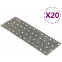 Furniture Limited - Placas perforadas 20 uds acero galvanizado 2