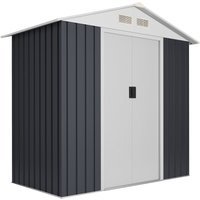 Hoggar - Caseta metálica de jardín Advanced Second 2,1 m2 - 194x188x110cm cobertizo para almacenamiento