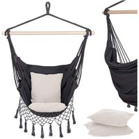SPRINGOS Hamaca brasileña Sillón suspendido con cojín Sillón suspendido de estilo bohemio.